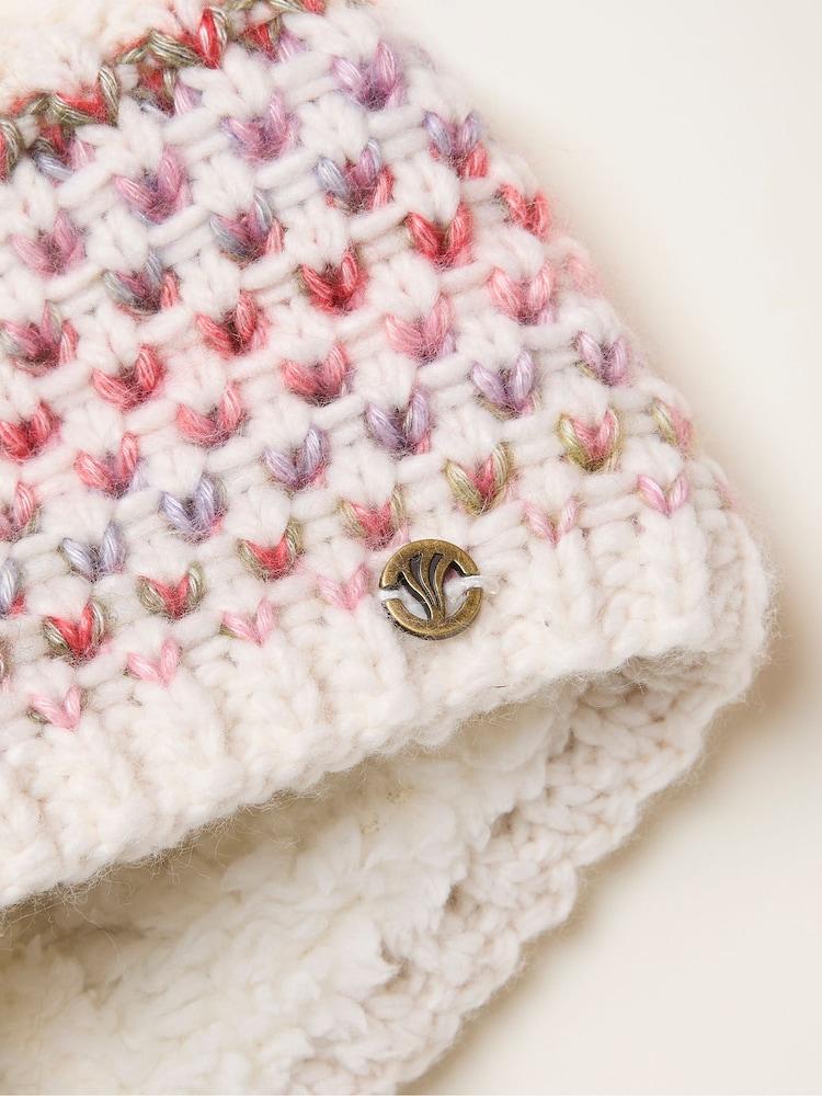 fat face Ivory Spacedye Knitted Headband