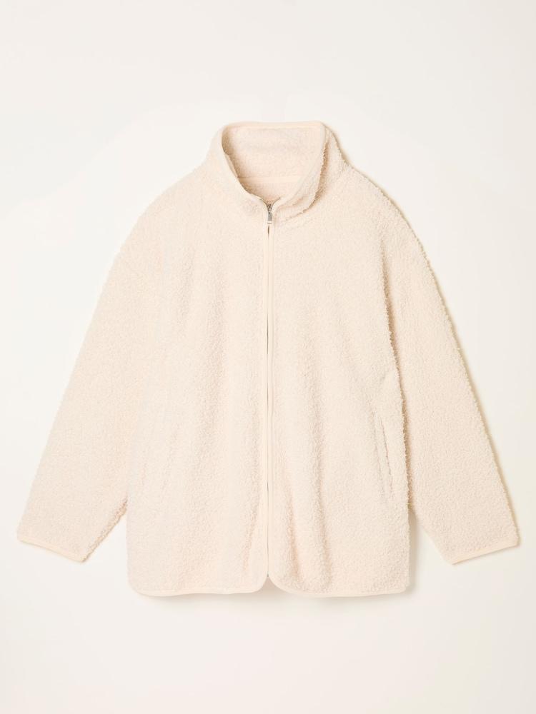 fat face Ivory Zip Through Snuggle Top