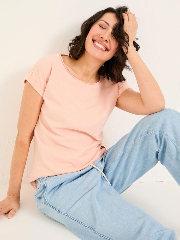 Fat Face Ivy Coral Pink T-Shirt