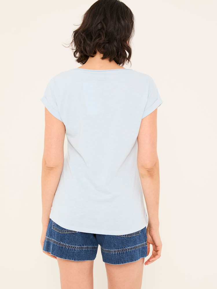 Fat Face Ivy Pale Blue T-Shirt
