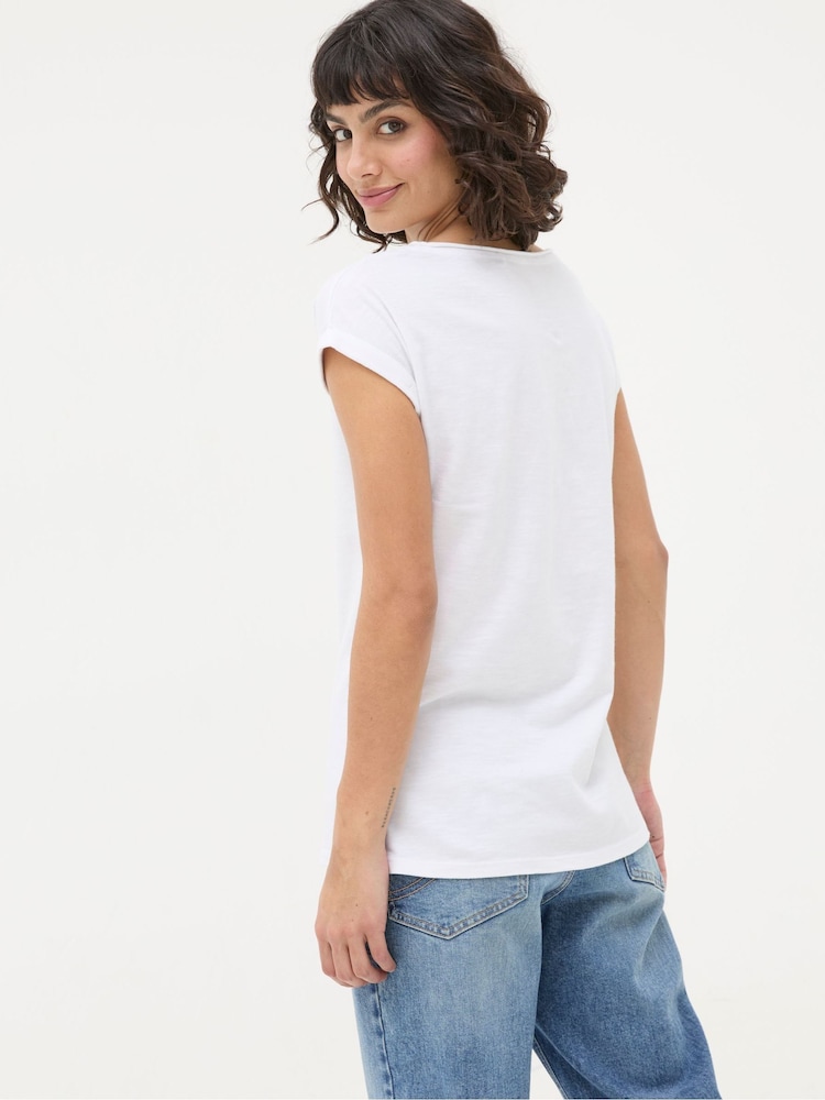 Fat Face Ivy White Short Sleeve T-Shirt