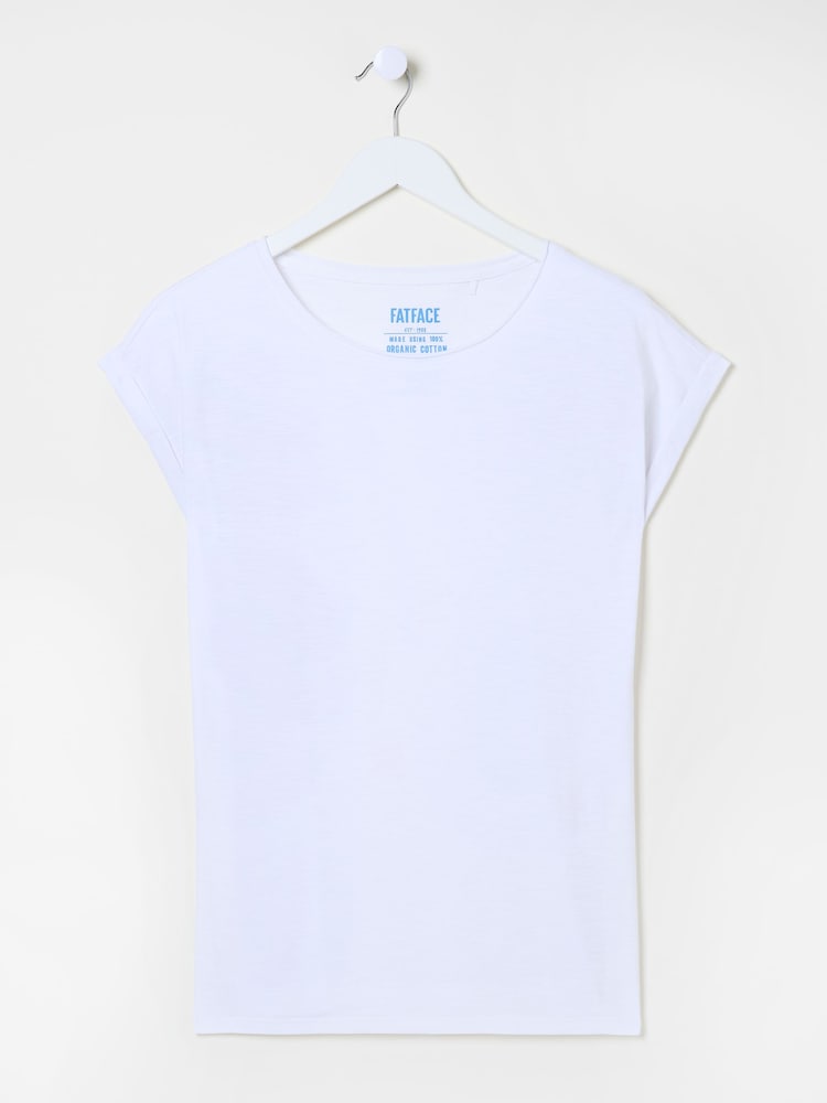 fat face Ivy White Short Sleeve T-Shirt