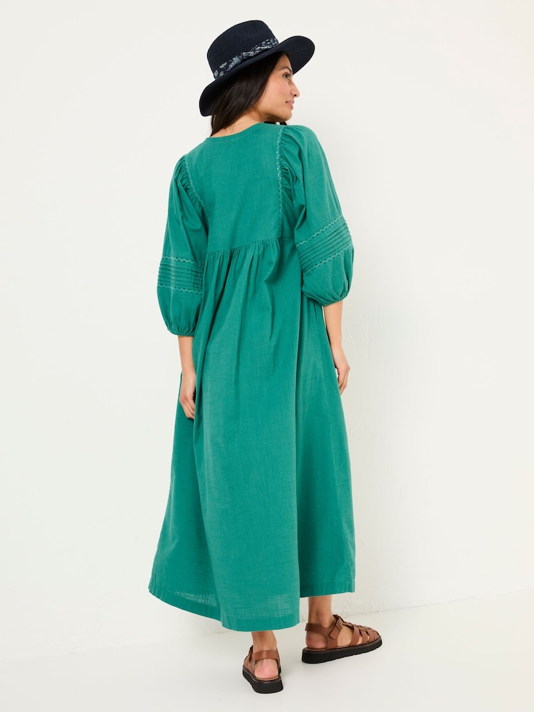 Fat Face Jade Green Jess Midi Dress