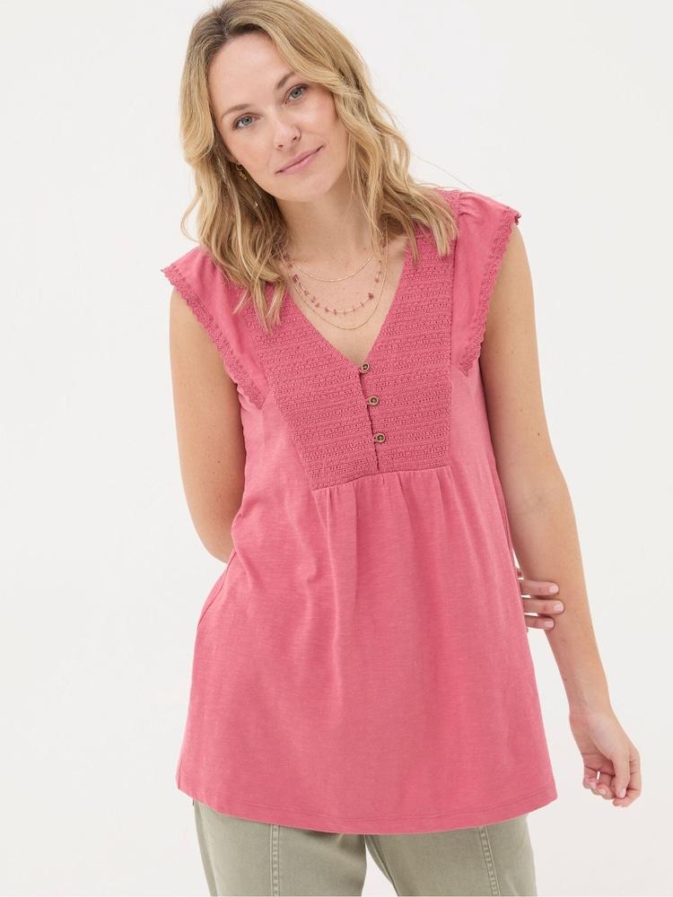 Fat Face Janine Pink Tunic