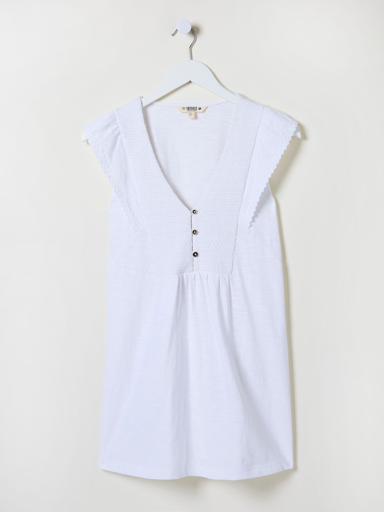 fat face Janine White Tunic