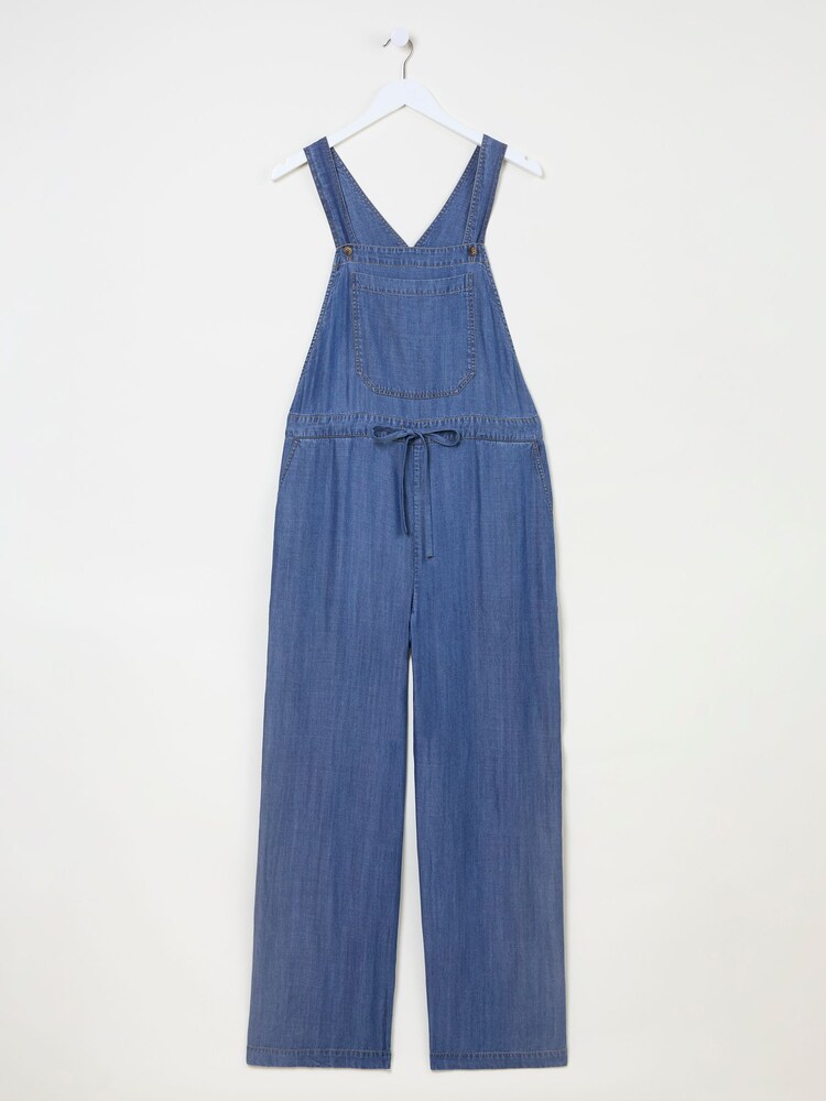 Fat Face Jeanie Blue Denim Jumpsuit