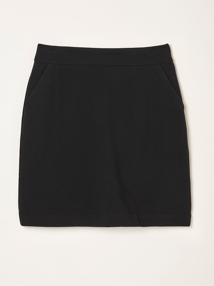 fat face Jess Black Ponte Skirt