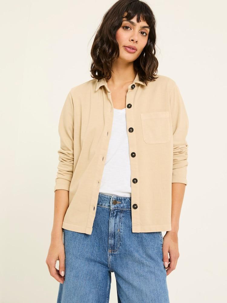 Fat Face Jess Natural 100% Cotton Jersey Shirt