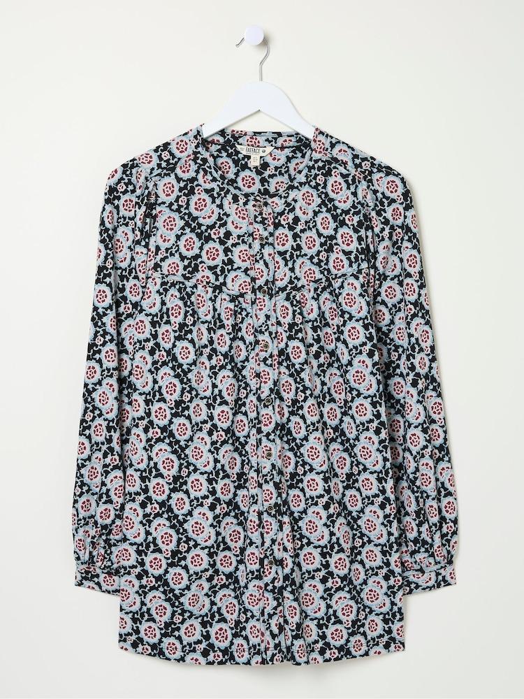 fat face Jodie Black Wild Floral Tunic
