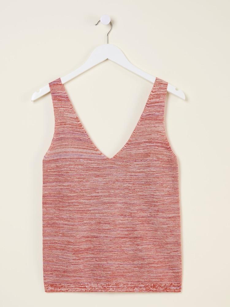 fat face Joelle Red Knitted Vest