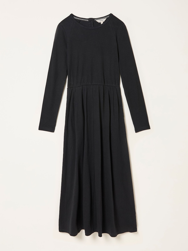 fat face Jonie Black Regular Jersey Midi Dress