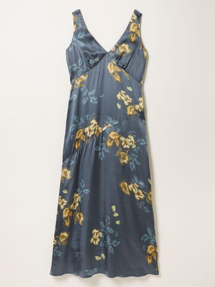 fat face Josephine Dark Navy Regular Printed Dress