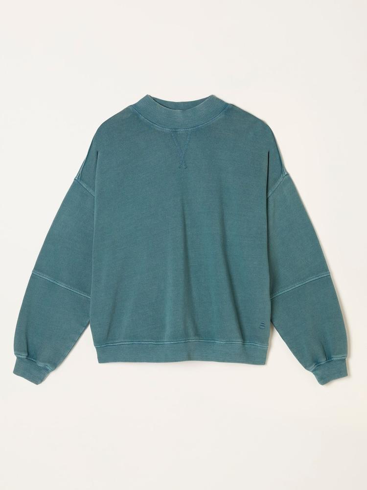 fat face Jule Teal Blue Sweat Top