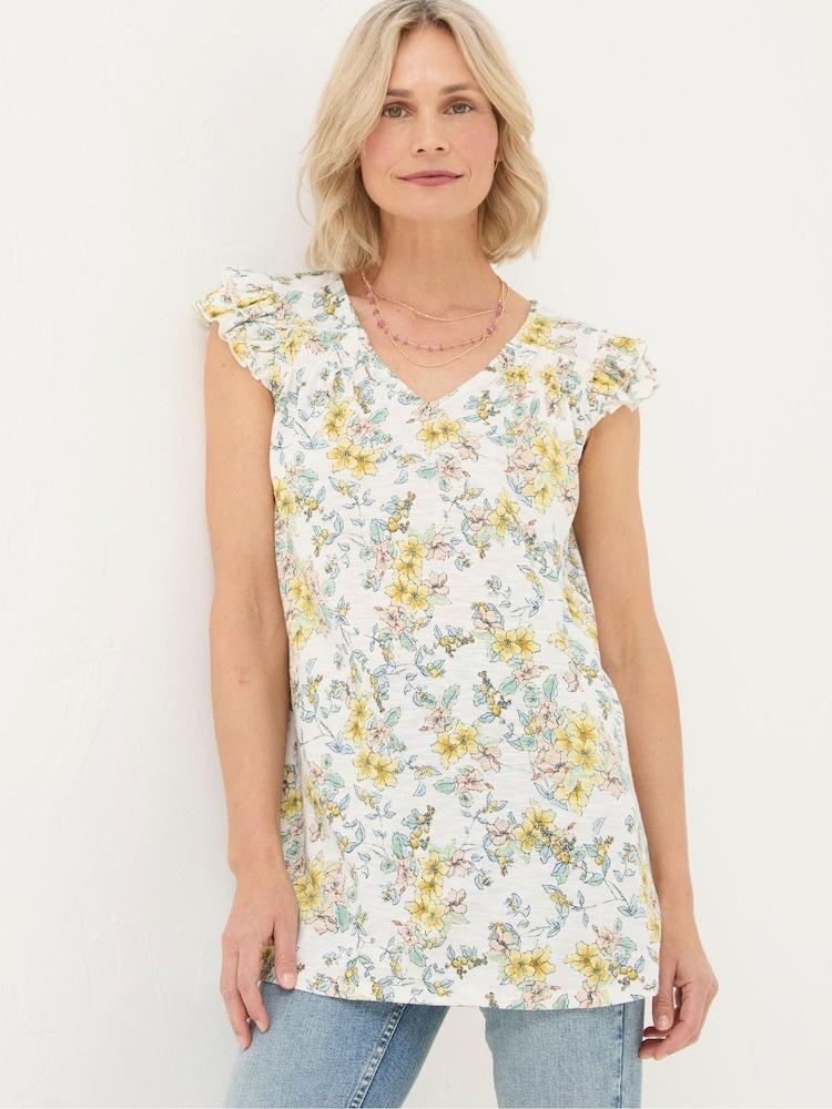 Fat Face Katy Natural Citrus Tunic