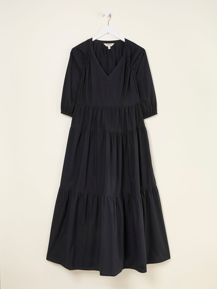fat face Kelly Black Maxi Dress