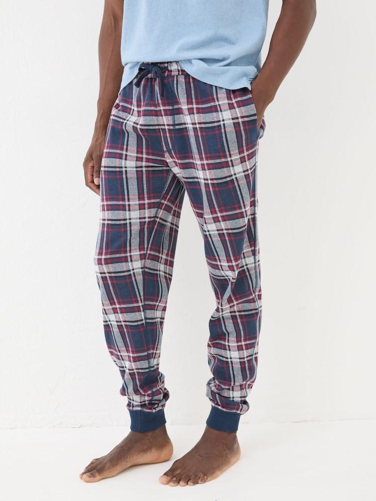 Fat Face Kemble Red Check Pyjama Bottoms
