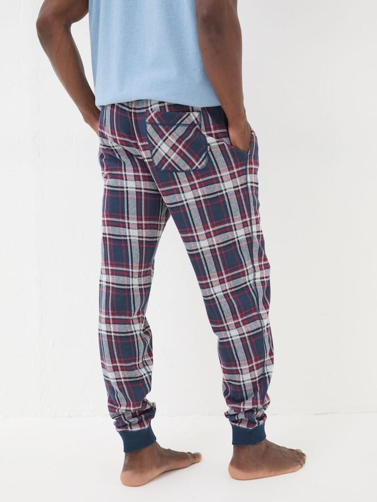 Fat Face Kemble Red Check Pyjama Bottoms