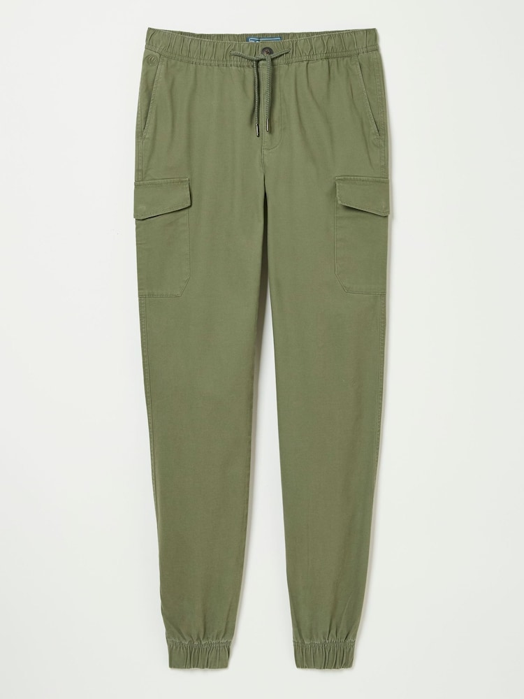 fat face Kent Green Cuffed Cargo Trousers