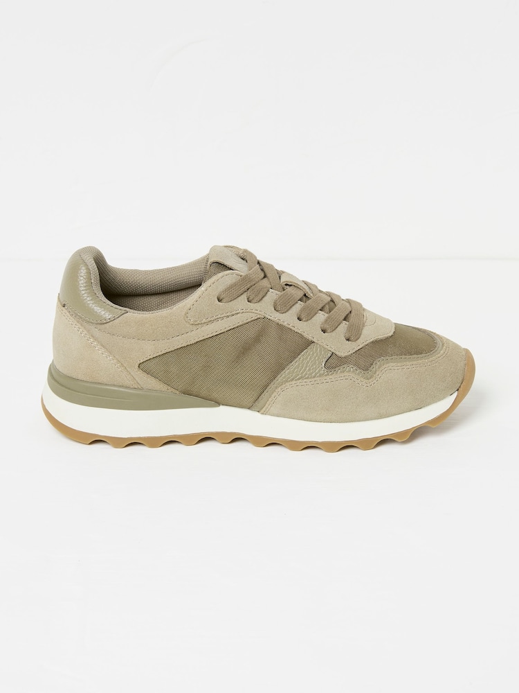 Fat Face Khaki/Green Iva Runner Trainer