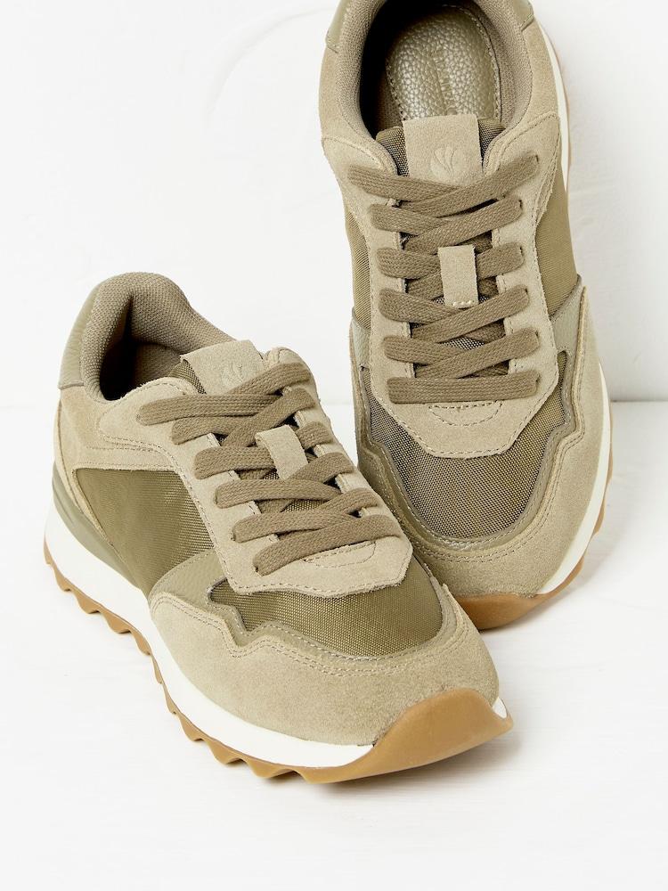 Fat Face Khaki/Green Iva Runner Trainer