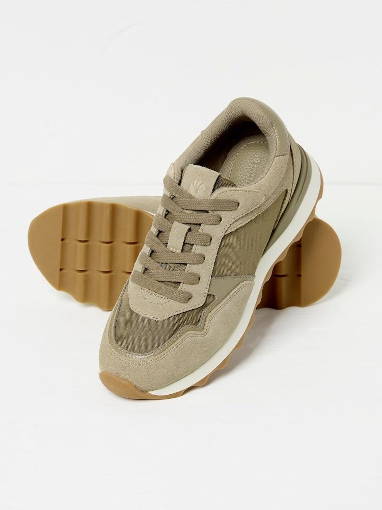 fat face Khaki/Green Iva Runner Trainer