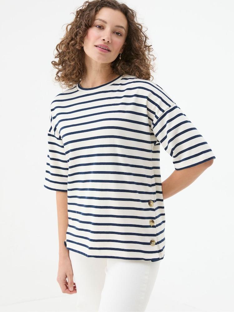 Fat Face Kiki Cream Stripe Top
