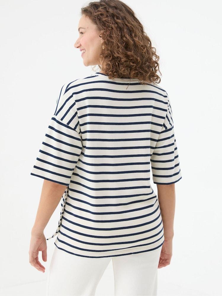 Fat Face Kiki Cream Stripe Top