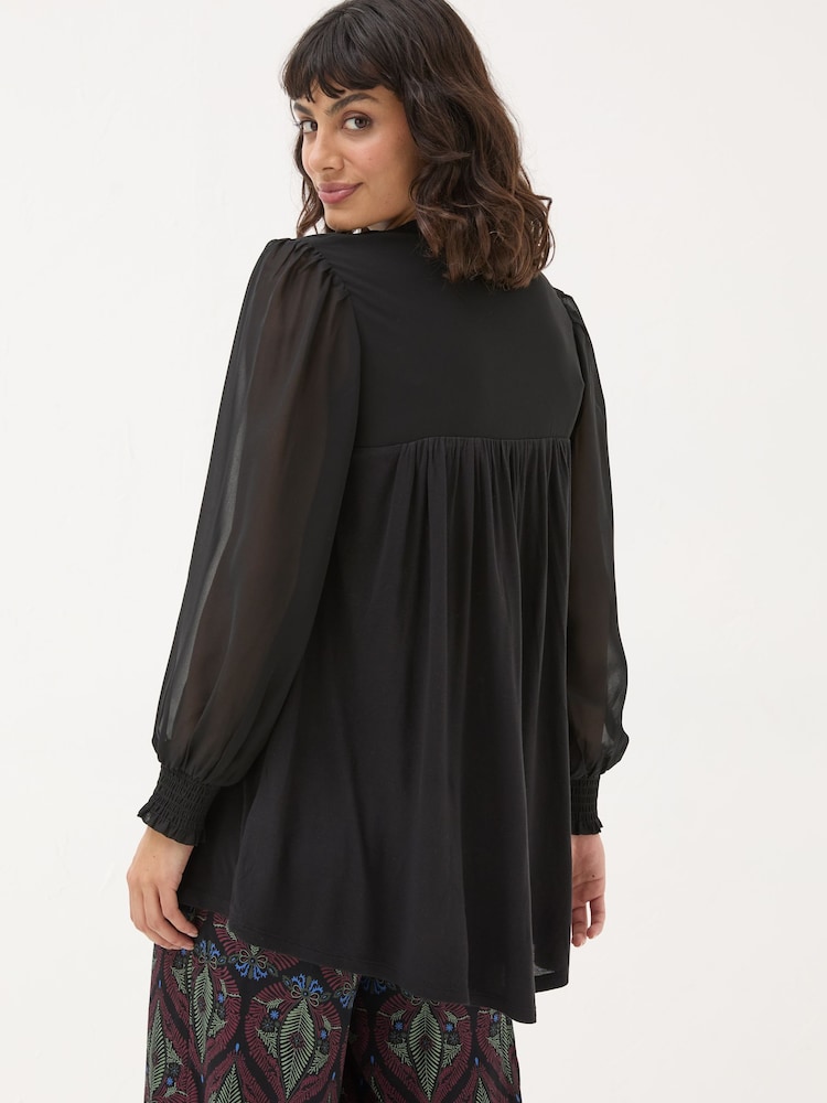 Fat Face Kim Black Tunic