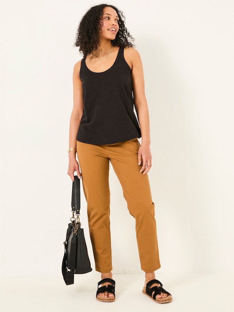 Fat Face Kirsty Black Vest