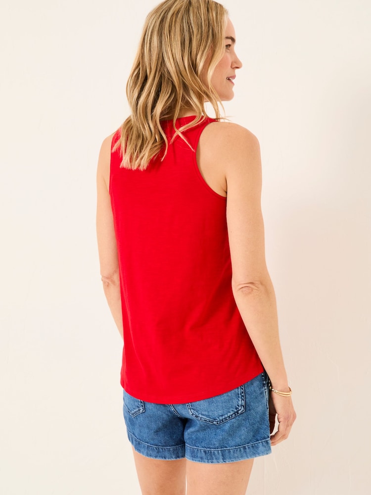 Fat Face Kirsty Bright Red Vest