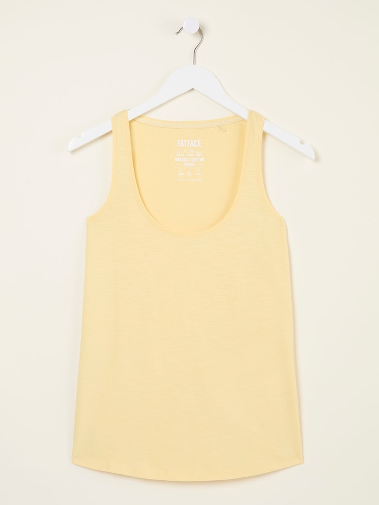 fat face Kirsty Light Yellow Vest