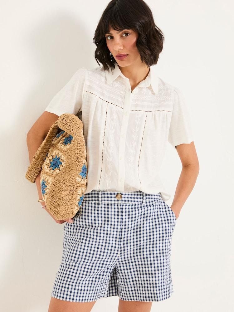 Fat Face Kit White Short Sleeve Jersey Shirt