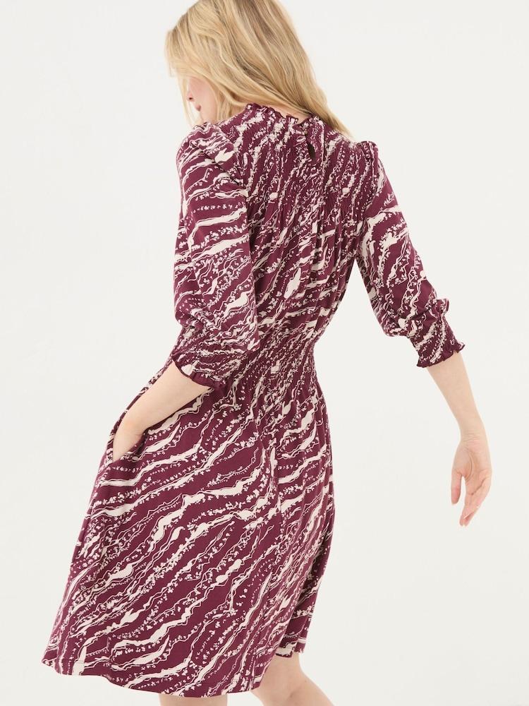 Fat Face Krishan Red Wild Terrain Jersey Dress