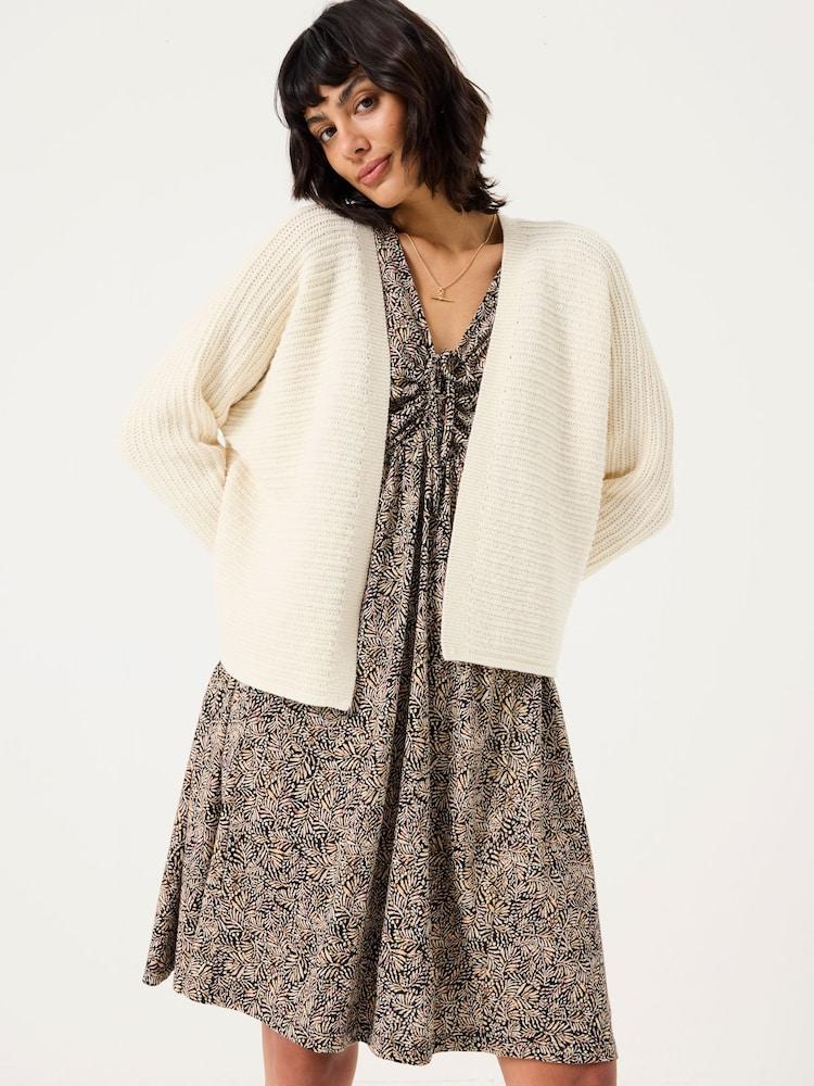 Fat Face Kya Ivory Knitted Kimono Cardigan