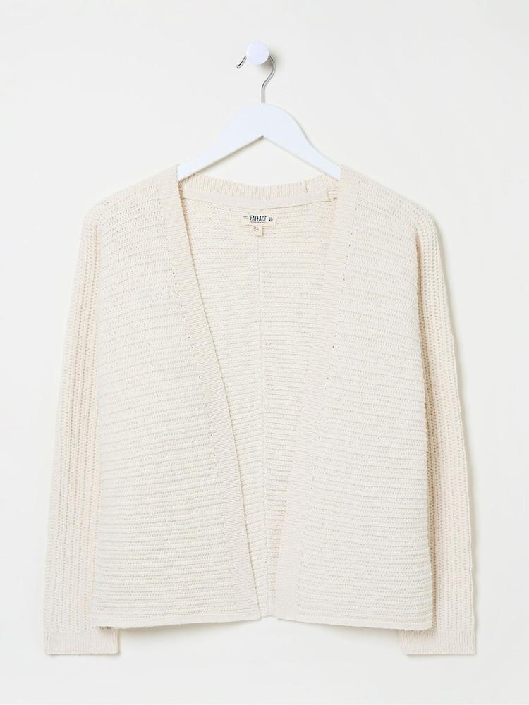 fat face Kya Ivory Knitted Kimono Cardigan