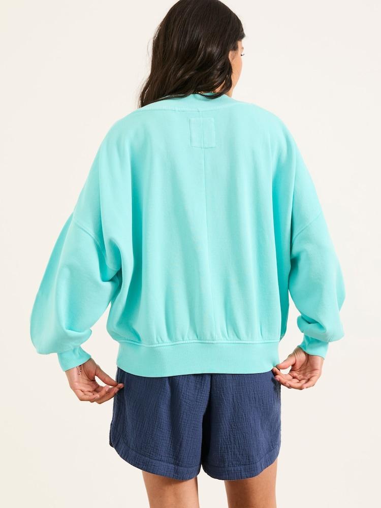 Fat Face Lara Blue Crew Sweatshirt