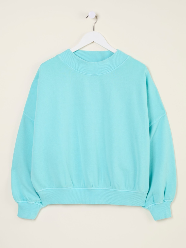 fat face Lara Blue Crew Sweatshirt