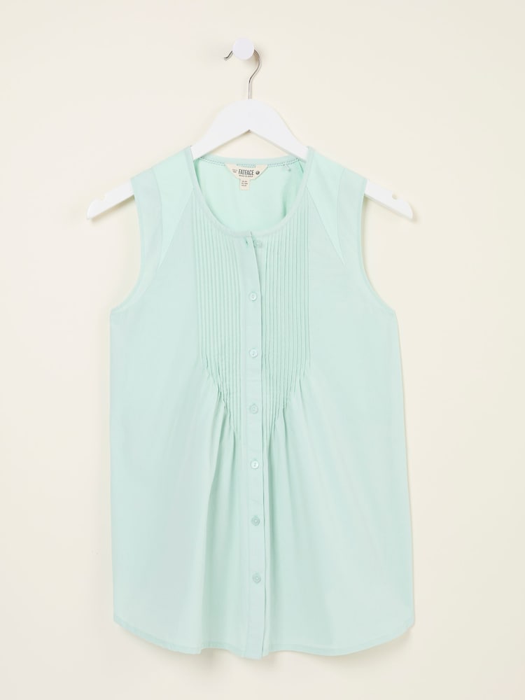 fat face Lauren Mint Green Longline Top
