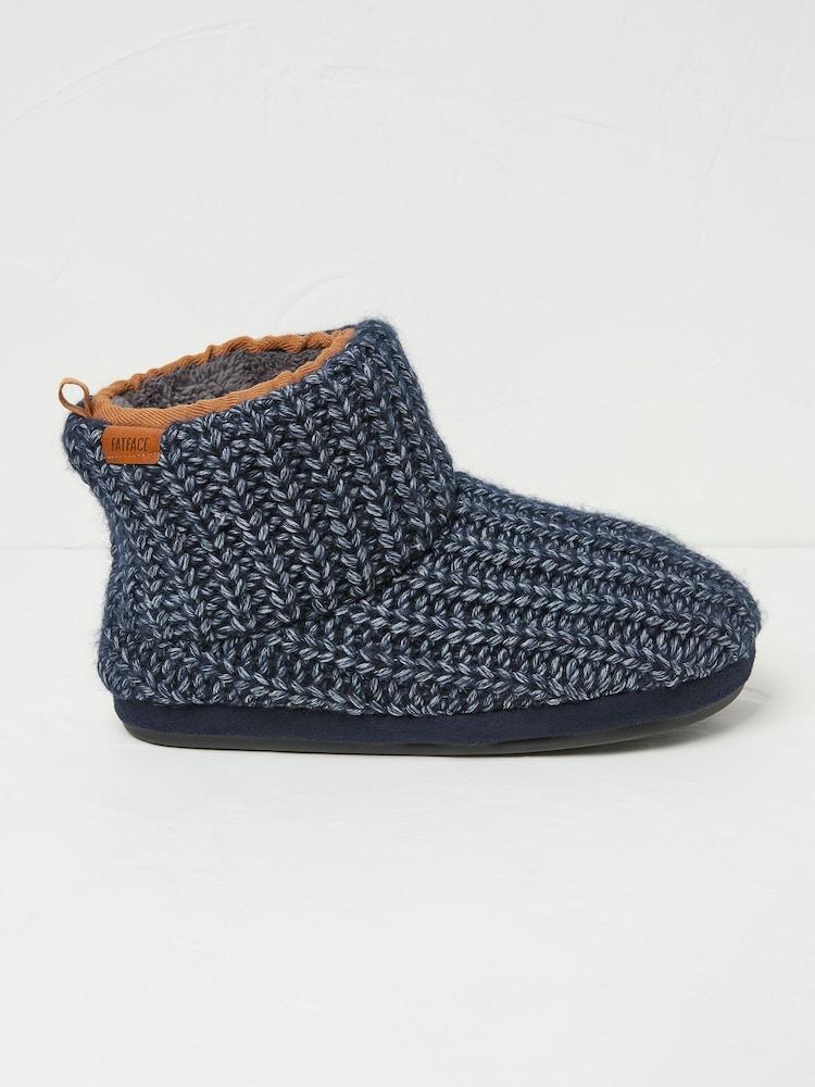 Fat Face Laurence Navy Laurence Knit Boots