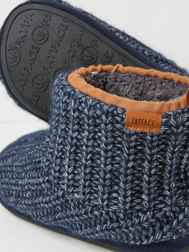 Fat Face Laurence Navy Laurence Knit Boots