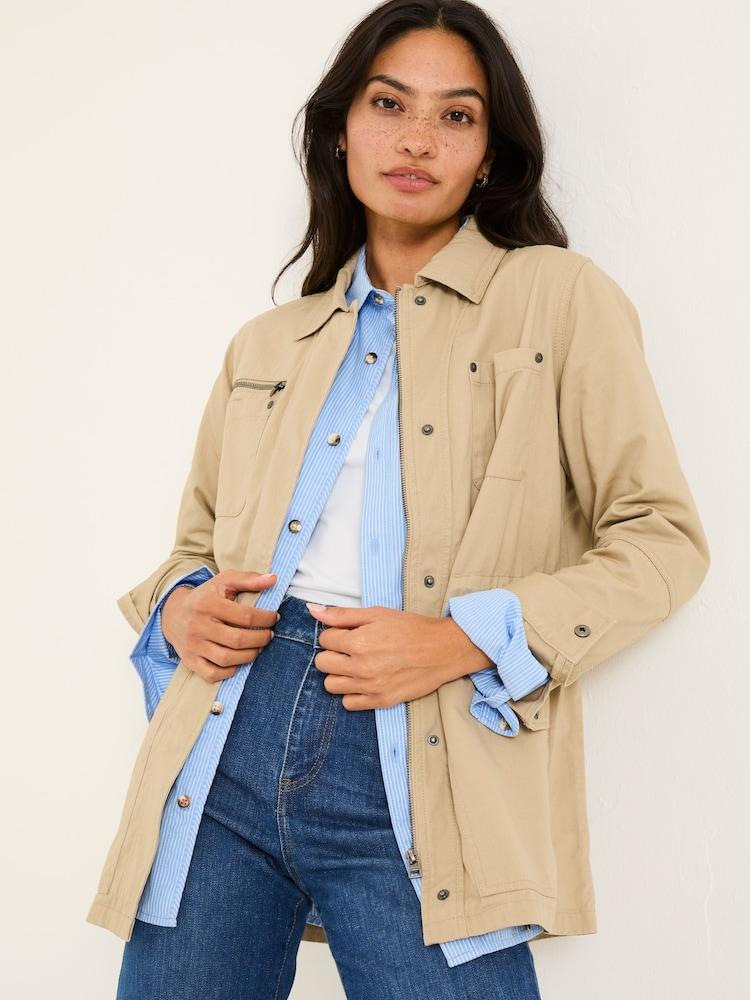 Fat Face Laurie Stone 100% Cotton Field Jacket