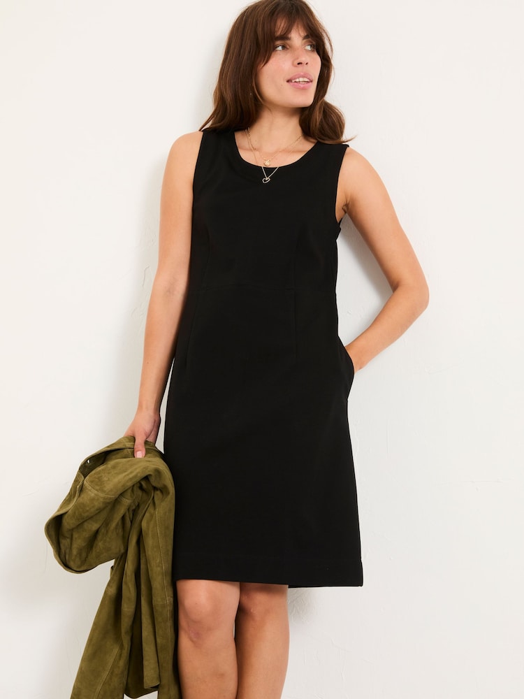 Fat Face Lawson Black Regular Ponte Dress