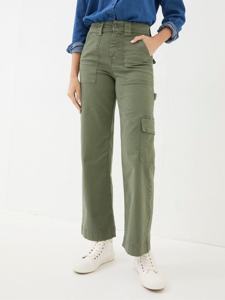 Fat Face Leigh Green Carpenter Trousers