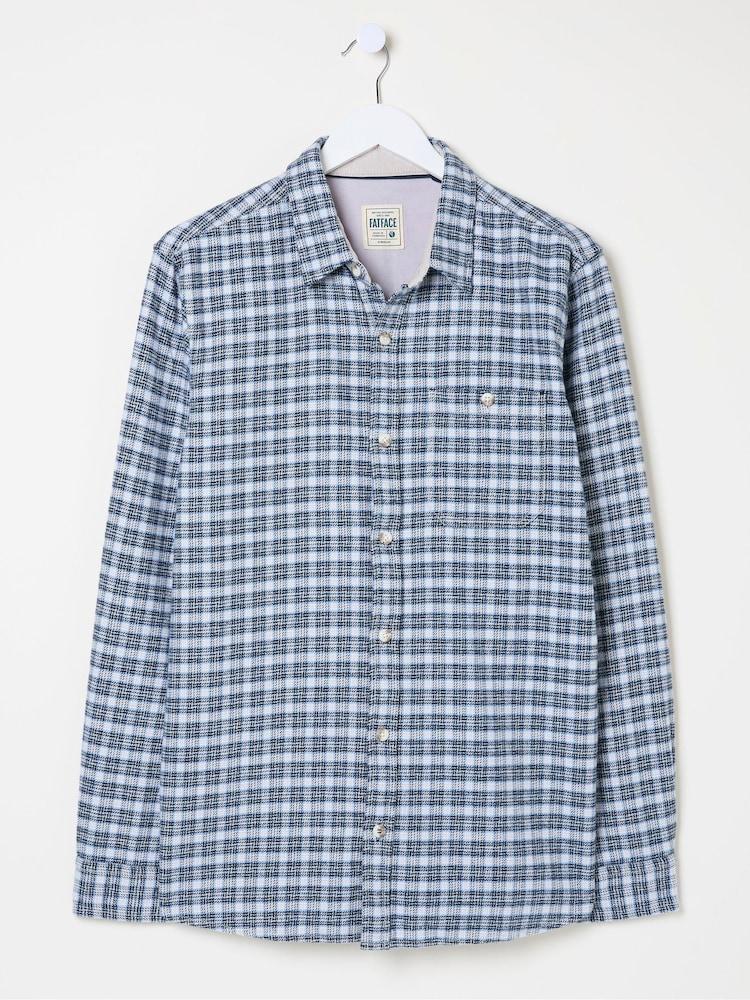fat face Lewes Blue Check Shirt