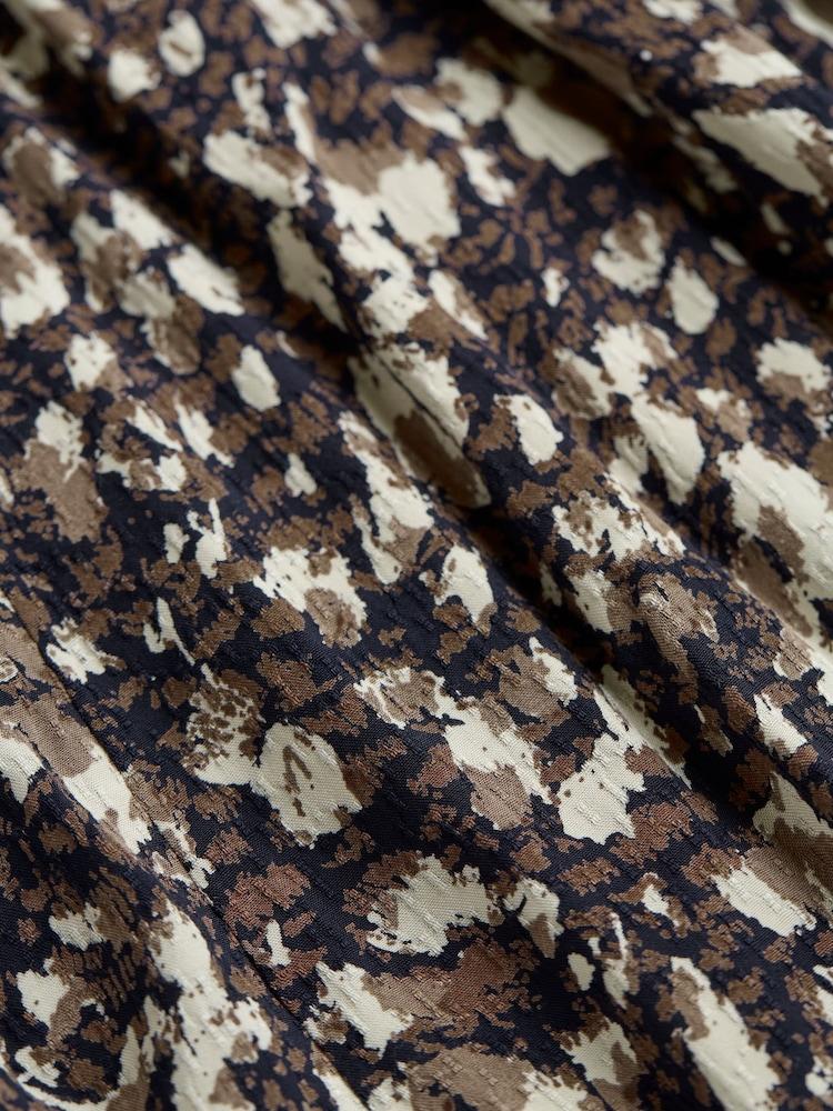 fat face Libby Black Patterned Midi Dress