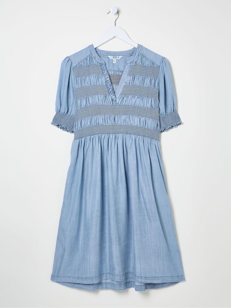 fat face Light Blue Denim Juniper Dress
