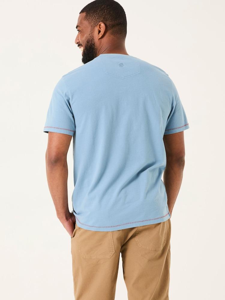 Fat Face Light Blue Summer Boats Tshirt