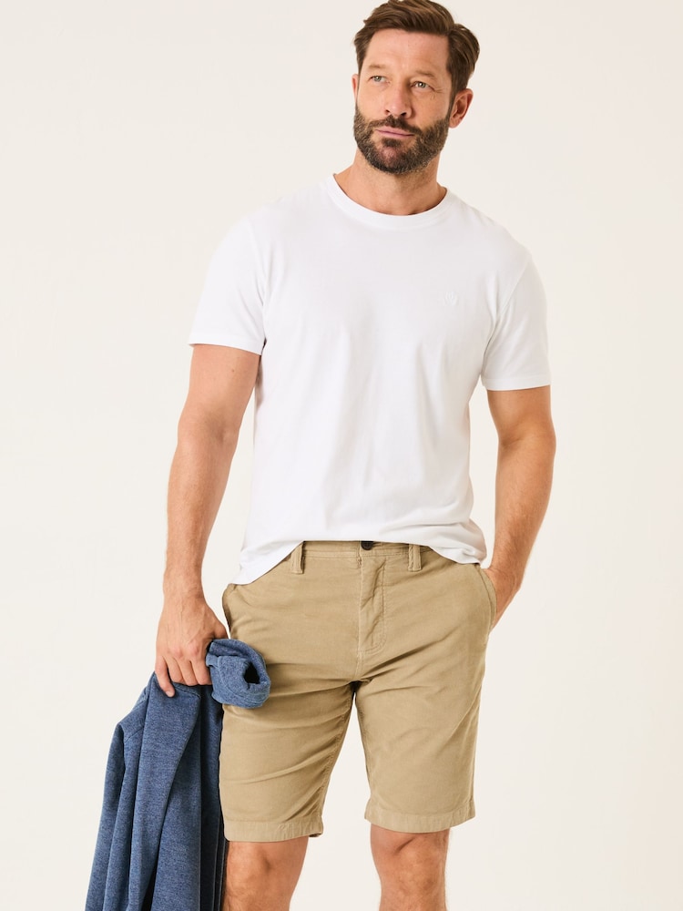 Fat Face Light Stone Stow Cord Shorts