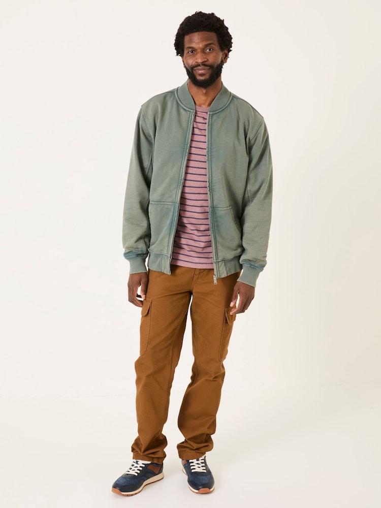 Fat Face Light Teal Sweat Bomber Jacket