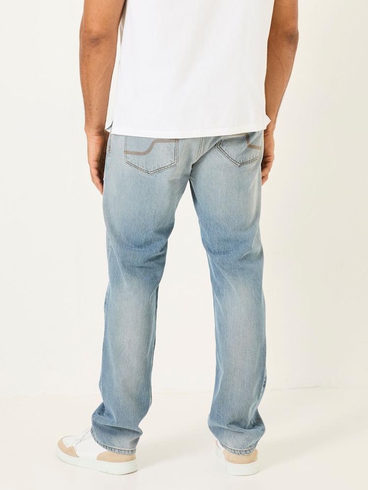 Fat Face Light Vintage Blue Straight Fit Jeans